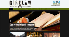 Desktop Screenshot of cigelaw.com