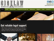 Tablet Screenshot of cigelaw.com